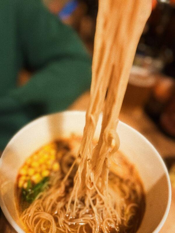 Ramen noodles comfort food at SMA craft beer bar