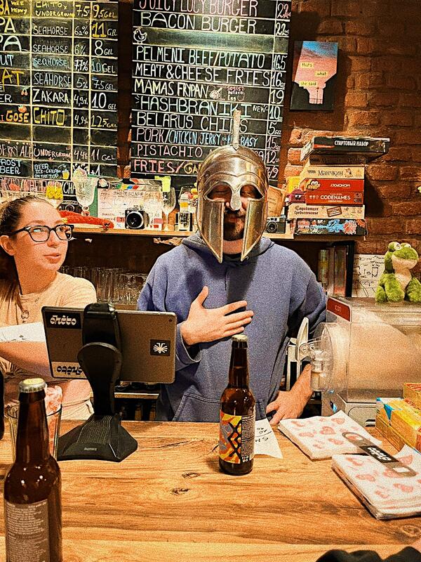 Fun atmosphere at SMA craft beer bar Tbilisi